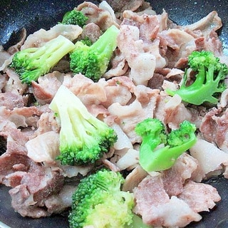 豚肉とブロッコリー炒め